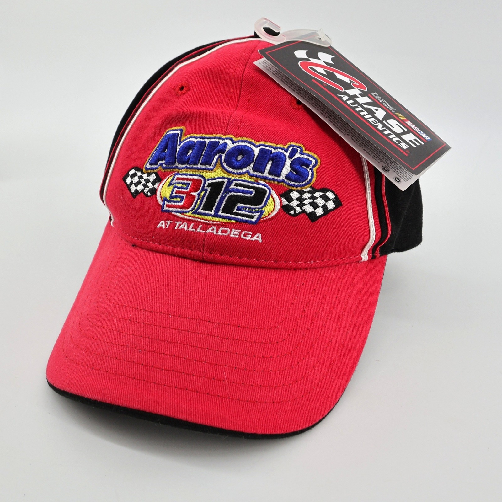 New Chase Authentics Nascar Hat Red Aarons 312 Talladega Racing Mens Osfm